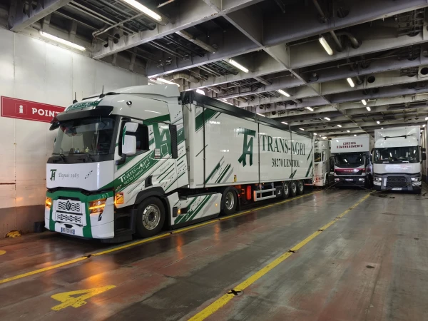 Fond mouvant sur le ferry